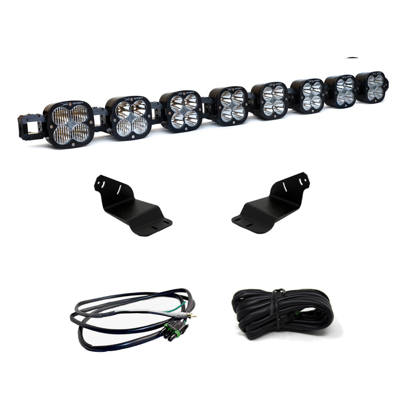 Baja Designs XL Linkable Roof Light Bar Kit - 8-Light w/ Upfitter | 2022-2026 Ford Bronco Raptor