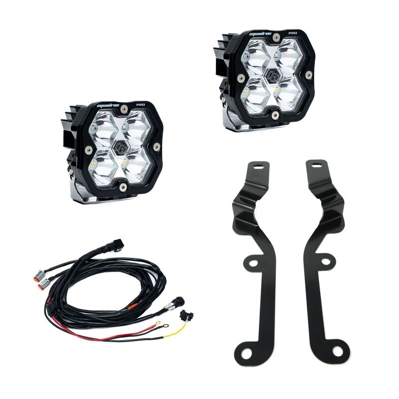 Baja Designs Squadron Pro 2.0 A - Pillar Kit Spot - Clear | 2019 - 2024 Chevy Silverado 1500 - Stateside Performance - Light Bars & Cubes - Baja Designs - Baja Designs Squadron Pro 2.0 A - Pillar Kit Spot - Clear | 2019 - 2024 Chevy Silverado 1500