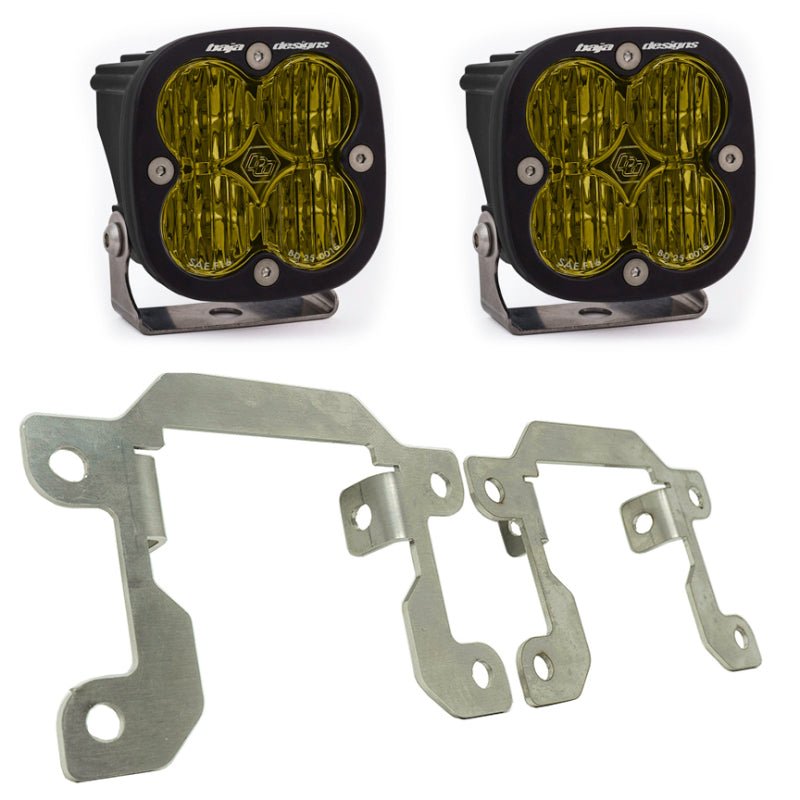 Baja Designs Squadron Pro LED Fog Light Pocket Kit - Amber | 2021-2025 Ford Bronco - Stateside Performance - Fog Lights - Baja Designs - Baja Designs Squadron Pro LED Fog Light Pocket Kit - Amber | 2021-2025 Ford Bronco