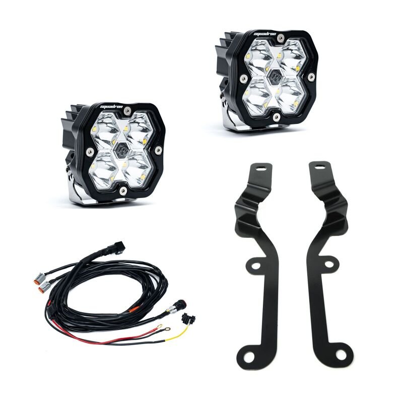 Baja Designs Squadron Sport 2.0 A - Pillar Kit - Spot Clear | 2019 - 2024 Chevy Silverado 1500 - Stateside Performance - Light Bars & Cubes - Baja Designs - Baja Designs Squadron Sport 2.0 A - Pillar Kit - Spot Clear | 2019 - 2024 Chevy Silverado 1500