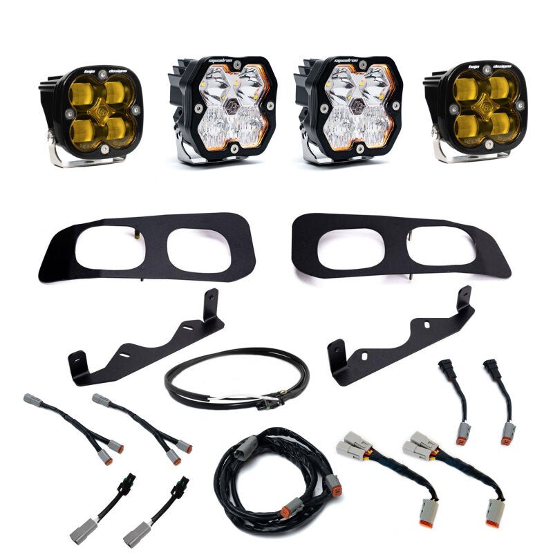 Baja Designs Squadron Sport/SAE 2.0 Dual Fog Pocket Kit - Baja Amber | 2023 - 2026 Ford F250 Super Duty - Stateside Performance - Fog Lights - Baja Designs - Baja Designs Squadron Sport/SAE 2.0 Dual Fog Pocket Kit - Baja Amber | 2023 - 2026 Ford F250 Super Duty
