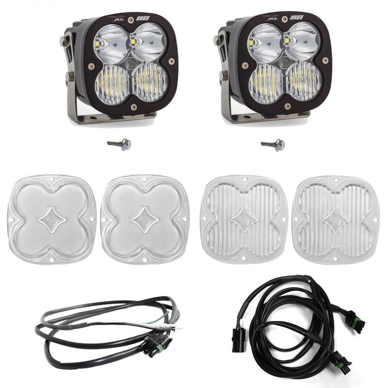 Baja Designs XL80 A-Pillar LED Light Kit - D/C w/ Upfitter | 2022-2025 Ford Bronco Raptor - Stateside Performance - Light Bars & Cubes - Baja Designs - Baja Designs XL80 A-Pillar LED Light Kit - D/C w/ Upfitter | 2022-2025 Ford Bronco Raptor
