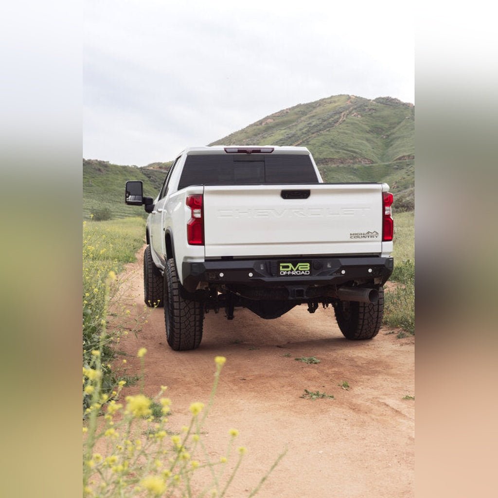 DV8 Offroad Spec Series Rear Bumper | 2020-2023 GMC Sierra 3500HD - Stateside Performance - Bumpers - Steel - DV8 Offroad - DV8 Offroad Spec Series Rear Bumper | 2020-2023 GMC Sierra 3500HD
