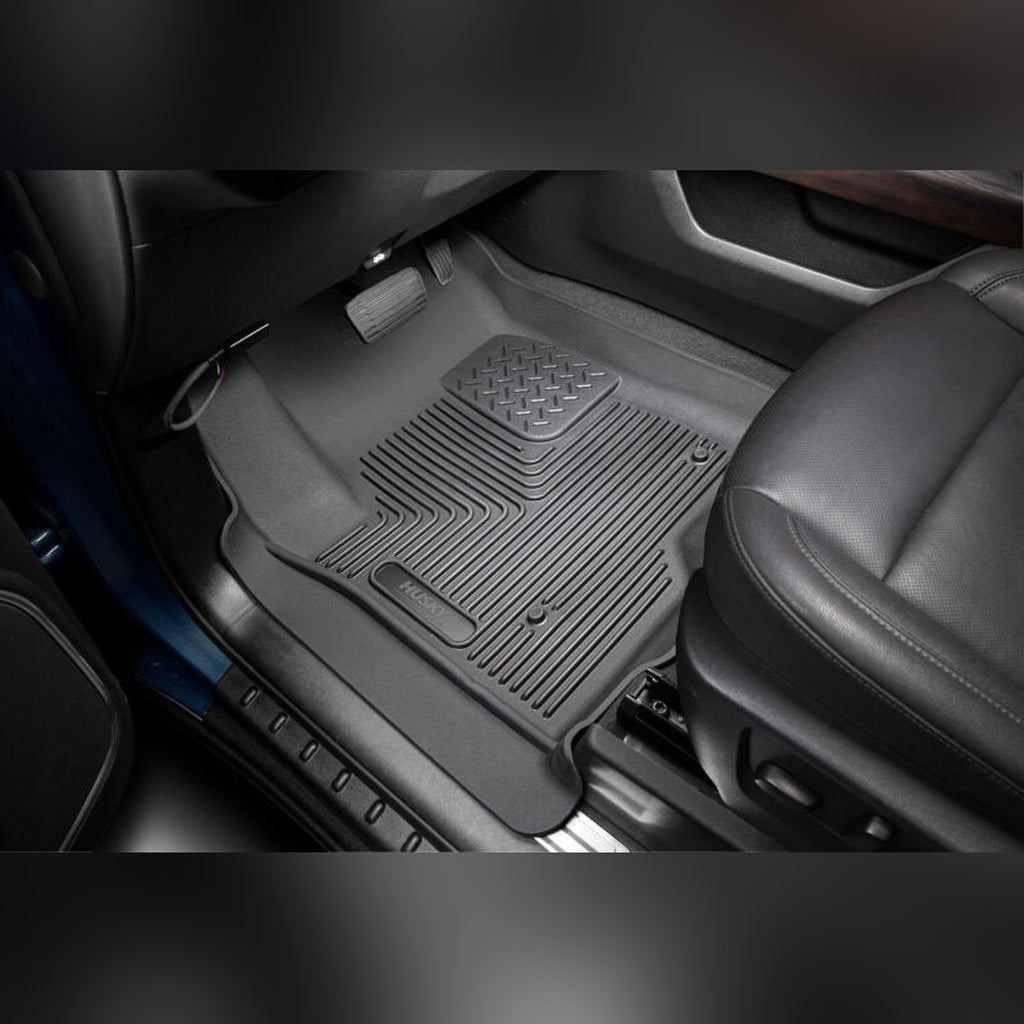 Husky Liners WeatherBeater Front & 2nd Seat Floor Liners - Black | 2019 Chevy Silverado 3500HD - Stateside Performance - Floor Mats - Rubber - Husky Liners - Husky Liners WeatherBeater Front & 2nd Seat Floor Liners - Black | 2019 Chevy Silverado 3500HD