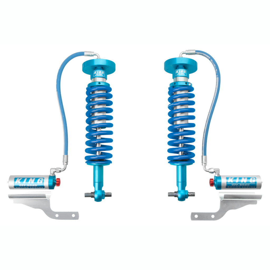 King Shocks 2.5 Remote Reservoir Coilover Shocks w/ Adjuster - Front Pair | 2021-2025 Ford F150