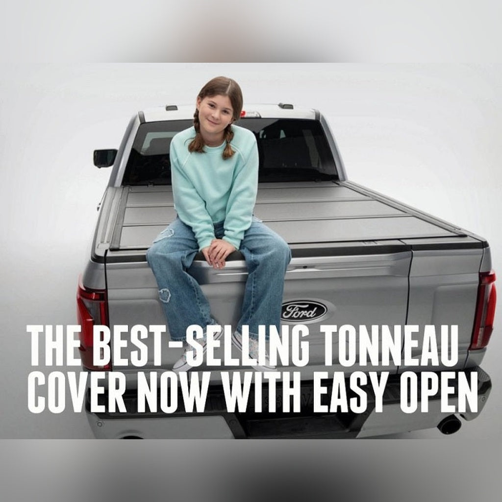BAK BAKFlip MX4 Hard Folding Bed Cover - 5 ft 7 in Bed w/ EZ-Lift | 2015-2020 Ford F150