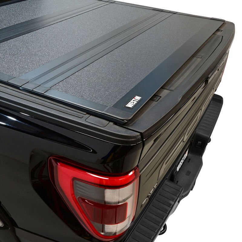 Westin 5ft 7in Hard Tri-Fold Tonneau Cover - Black | 2021-2026 Ford F150 - Stateside Performance - Tonneau Covers - Hard Fold - Westin - Westin 5ft 7in Hard Tri-Fold Tonneau Cover - Black | 2021-2026 Ford F150