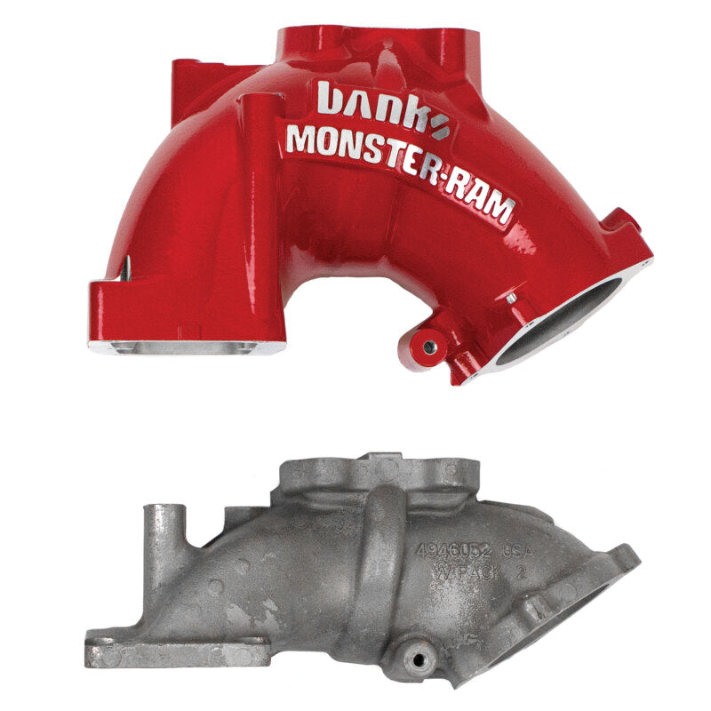 Banks Power Monster-Ram Gen-2 Intake Elbow w/ Fuel Line & Heater - Red 6.7L | 2007-2009 Dodge Ram 3500