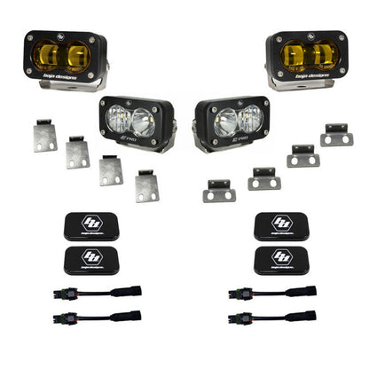 Baja Designs S2 SAE Pro LED Fog Pocket Light Kit | 2021-2025 Ford F150 Raptor