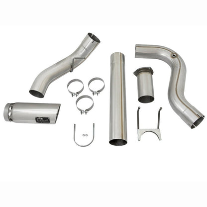 aFe ATLAS DPF-Back Aluminized Steel Exhaust System - 5 in, Polished Tip | 2023-2025 Ford F250 Super Duty - Stateside Performance - DPF Back - aFe - aFe ATLAS DPF-Back Aluminized Steel Exhaust System - 5 in, Polished Tip | 2023-2025 Ford F250 Super Duty