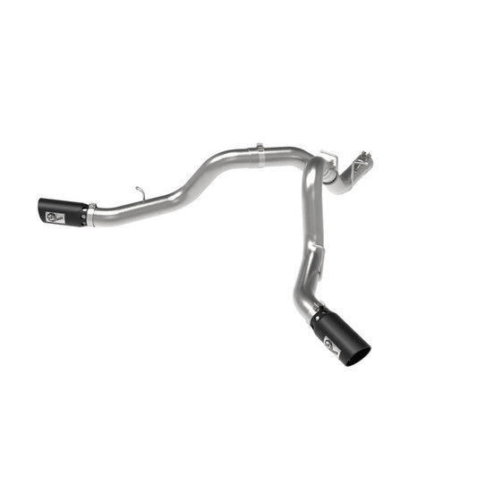 aFe Large Bore-HD DPF-Back Exhaust System - 4 in 409SS w/ Black Tip | 2020-2026 Chevy Silverado 3500HD - Stateside Performance - DPF Back - aFe - aFe Large Bore-HD DPF-Back Exhaust System - 4 in 409SS w/ Black Tip | 2020-2026 Chevy Silverado 3500HD