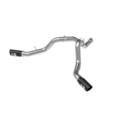 aFe Large Bore-HD DPF-Back Exhaust System - 4 in 409SS w/ Black Tip | 2020-2026 GMC Sierra 2500HD - Stateside Performance - DPF Back - aFe - aFe Large Bore-HD DPF-Back Exhaust System - 4 in 409SS w/ Black Tip | 2020-2026 GMC Sierra 2500HD