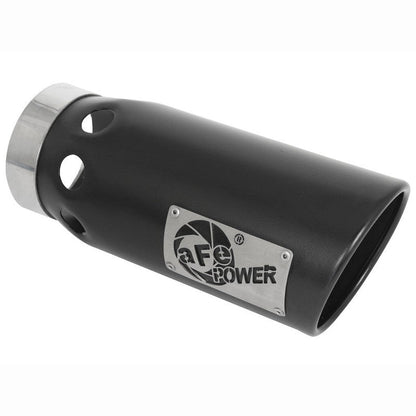 aFe Large Bore-HD DPF-Back Exhaust System - 4 in 409SS w/ Black Tip | 2020-2026 GMC Sierra 3500HD - Stateside Performance - DPF Back - aFe - aFe Large Bore-HD DPF-Back Exhaust System - 4 in 409SS w/ Black Tip | 2020-2026 GMC Sierra 3500HD
