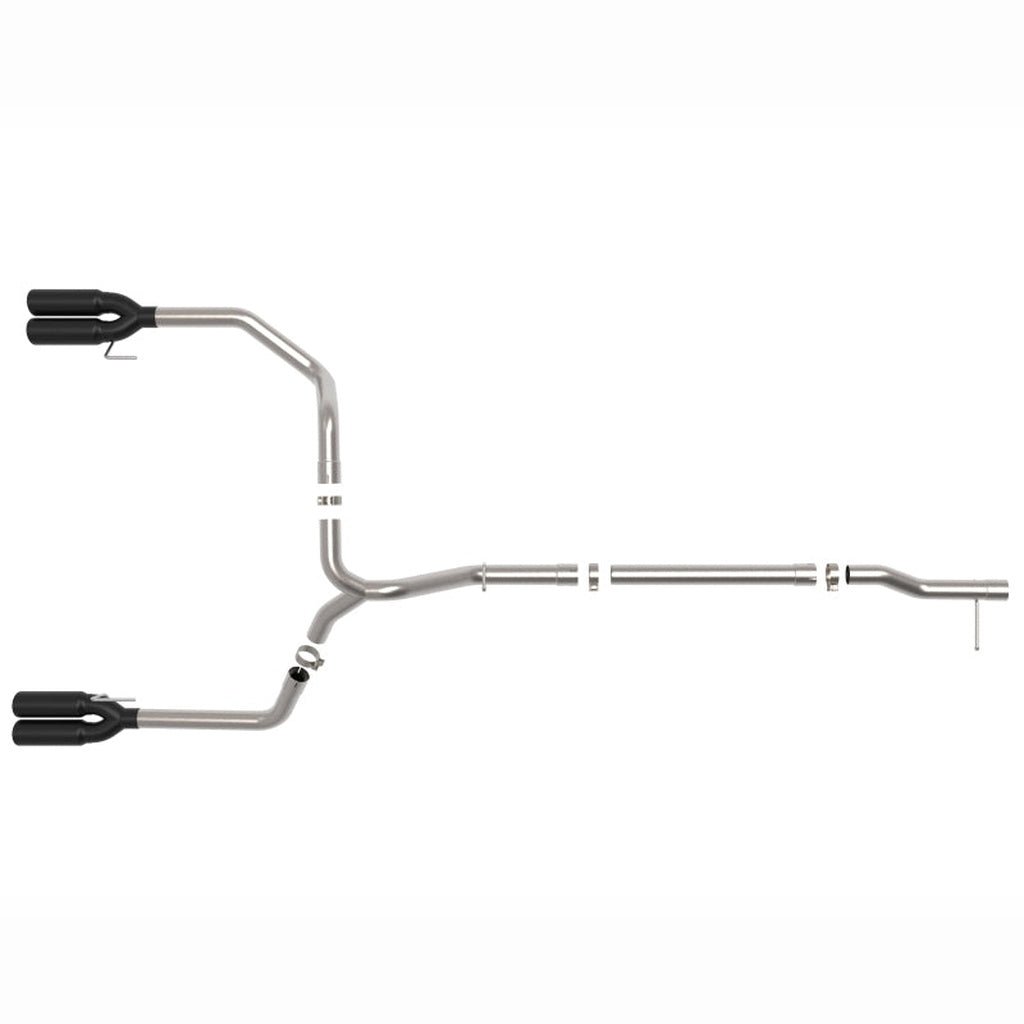 aFe Vulcan Series DPF-Back Exhaust System - 3 in 304 SS, Black Tip | 2023-2025 GMC Sierra 1500 - Stateside Performance - DPF Back - aFe - aFe Vulcan Series DPF-Back Exhaust System - 3 in 304 SS, Black Tip | 2023-2025 GMC Sierra 1500