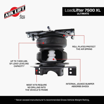 Air Lift LoadLifter 7500 XL Ultimate Adjustable Air Spring Kit - SRW Rear | 2020-2022 Ford F250 Super Duty - Stateside Performance - Air Suspension Kits - Air Lift - Air Lift LoadLifter 7500 XL Ultimate Adjustable Air Spring Kit - SRW Rear | 2020-2022 Ford F250 Super Duty