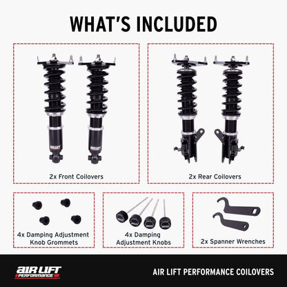 Air Lift Performance Fastback Coilover Kit | 2015-2017 Ford Mustang - Stateside Performance - Coilovers - Air Lift - Air Lift Performance Fastback Coilover Kit | 2015-2017 Ford Mustang