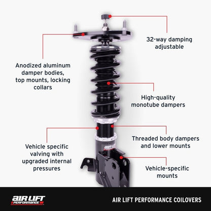 Air Lift Performance Fastback Coilover Kit | 2018-2023 Ford Mustang - Stateside Performance - Coilovers - Air Lift - Air Lift Performance Fastback Coilover Kit | 2018-2023 Ford Mustang