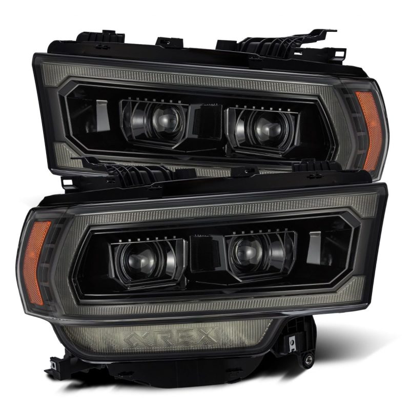 AlphaRex LUXX LED Projector Headlights - Alpha Black | 2019 - 2022 Ram 2500 - Stateside Performance - Headlights - AlphaRex - AlphaRex LUXX LED Projector Headlights - Alpha Black | 2019 - 2022 Ram 2500