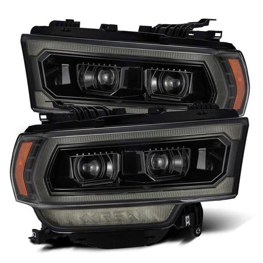 AlphaRex LUXX LED Projector Headlights - Alpha Black | 2019 - 2022 Ram 2500 - Stateside Performance - Headlights - AlphaRex - AlphaRex LUXX LED Projector Headlights - Alpha Black | 2019 - 2022 Ram 2500