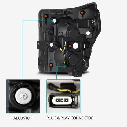 AlphaRex LUXX Plank Style LED Projector Headlight Assembly - Alpha Black w/ Activation Light & Sequential Signal | 2011-2016 Ford F250 Super Duty - Stateside Performance - Headlights - AlphaRex - AlphaRex LUXX Plank Style LED Projector Headlight Assembly - Alpha Black w/ Activation Light & Sequential Signal | 2011-2016 Ford F250 Super Duty