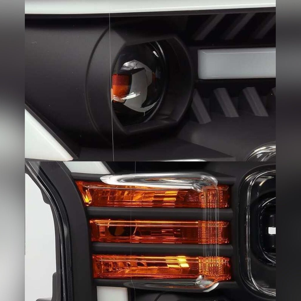 AlphaRex LUXX Plank Style LED Projector Headlight Assembly - Black w/ Activ Light/DRL | 2017-2020 Ford F150 Raptor - Stateside Performance - Headlights - AlphaRex - AlphaRex LUXX Plank Style LED Projector Headlight Assembly - Black w/ Activ Light/DRL | 2017-2020 Ford F150 Raptor