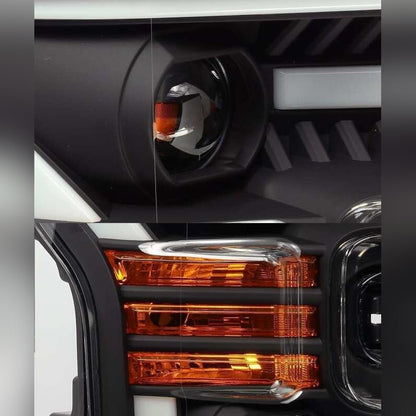 AlphaRex LUXX Plank Style LED Projector Headlight Assembly - Black w/ Activ Light/DRL | 2017-2020 Ford F150 Raptor - Stateside Performance - Headlights - AlphaRex - AlphaRex LUXX Plank Style LED Projector Headlight Assembly - Black w/ Activ Light/DRL | 2017-2020 Ford F150 Raptor