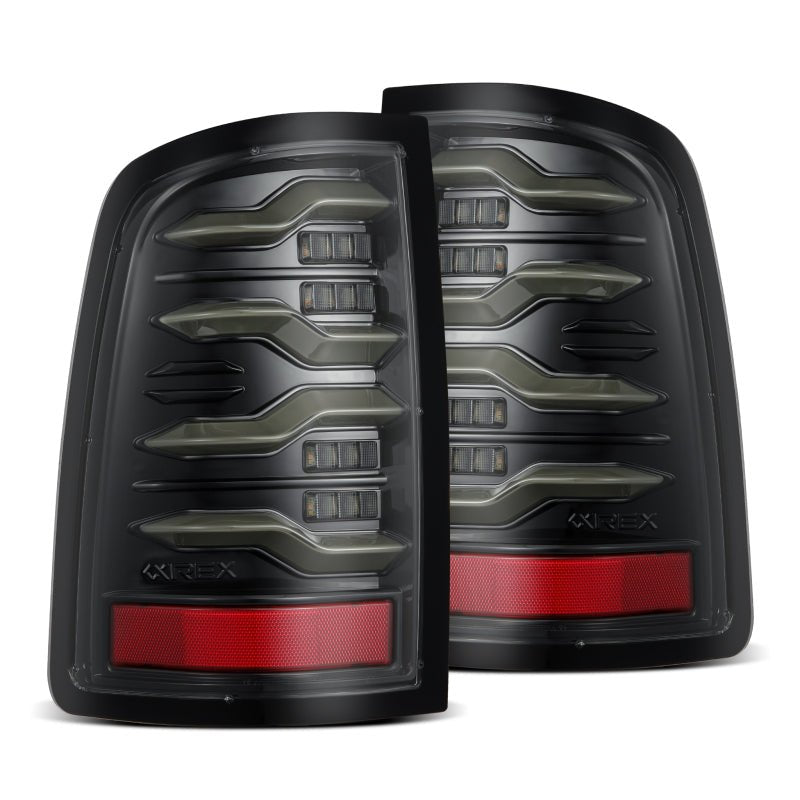 AlphaRex LUXX-Series LED Tail Lights - Alpha-Black | 2019-2020 Ram 1500 - Stateside Performance - Tail Lights - AlphaRex - AlphaRex LUXX-Series LED Tail Lights - Alpha-Black | 2019-2020 Ram 1500