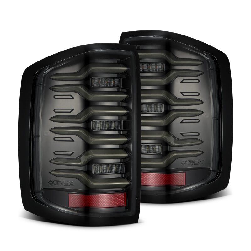 AlphaRex Luxx-Series LED Tail Lights - Alpha-Black w/ Activ Light & Seq Signal | 2014-2018 Chevy Silverado 1500 - Stateside Performance - Tail Lights - AlphaRex - AlphaRex Luxx-Series LED Tail Lights - Alpha-Black w/ Activ Light & Seq Signal | 2014-2018 Chevy Silverado 1500