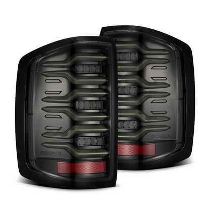 AlphaRex Luxx-Series LED Tail Lights - Alpha-Black w/ Activ Light & Seq Signal | 2014-2018 Chevy Silverado 1500 - Stateside Performance - Tail Lights - AlphaRex - AlphaRex Luxx-Series LED Tail Lights - Alpha-Black w/ Activ Light & Seq Signal | 2014-2018 Chevy Silverado 1500