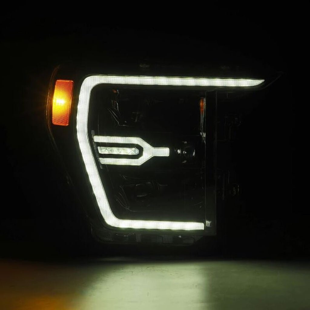 AlphaRex Luxx-Series Projector Headlight Assembly - Alpha-Black w/ Activ Light & Seq Signal | 2021-2023 Ford F150 - Stateside Performance - Headlights - AlphaRex - AlphaRex Luxx-Series Projector Headlight Assembly - Alpha-Black w/ Activ Light & Seq Signal | 2021-2023 Ford F150