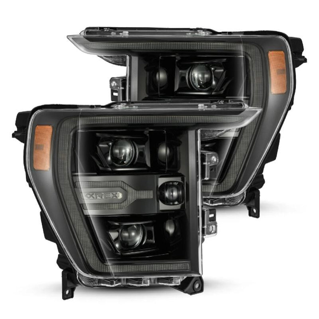 AlphaRex Luxx-Series Projector Headlight Assembly - Alpha-Black w/ Activ Light & Seq Signal | 2021-2023 Ford F150 Raptor - Stateside Performance - Headlights - AlphaRex - AlphaRex Luxx-Series Projector Headlight Assembly - Alpha-Black w/ Activ Light & Seq Signal | 2021-2023 Ford F150 Raptor