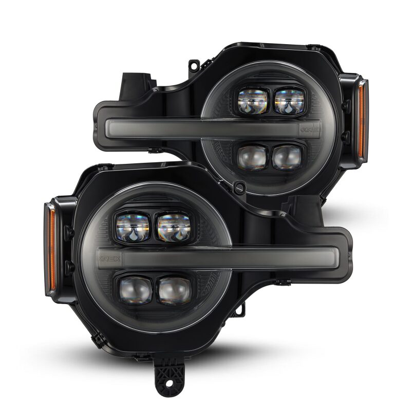 AlphaRex NOVA LED Projector Headlight Assembly - Alpha-Black w/ Activ Light/Seq Signal/DRL | 2022-2024 Ford Bronco Raptor - Stateside Performance - Headlights - AlphaRex - AlphaRex NOVA LED Projector Headlight Assembly - Alpha-Black w/ Activ Light/Seq Signal/DRL | 2022-2024 Ford Bronco Raptor