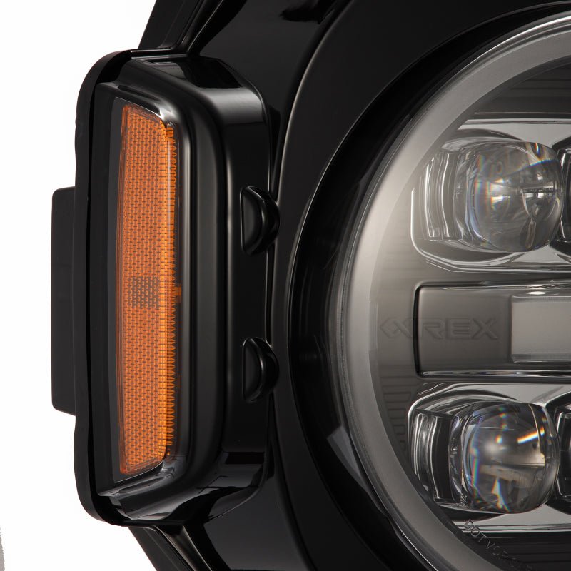 AlphaRex NOVA LED Projector Headlight Assembly - Black | 2021-2024 Ford Bronco - Stateside Performance - Headlights - AlphaRex - AlphaRex NOVA LED Projector Headlight Assembly - Black | 2021-2024 Ford Bronco
