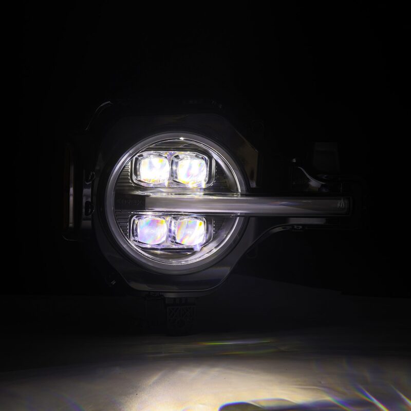 AlphaRex NOVA LED Projector Headlight Assembly - Black | 2021-2024 Ford Bronco - Stateside Performance - Headlights - AlphaRex - AlphaRex NOVA LED Projector Headlight Assembly - Black | 2021-2024 Ford Bronco