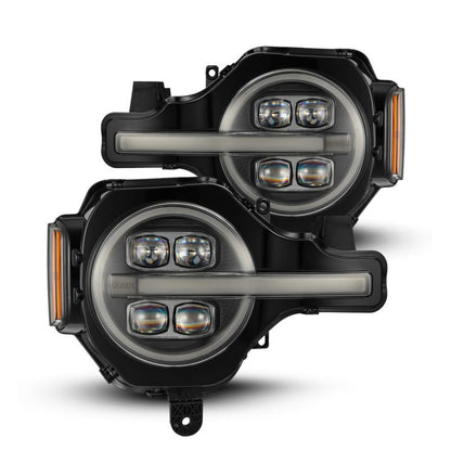AlphaRex NOVA LED Projector Headlight Assembly - Black | 2021-2024 Ford Bronco - Stateside Performance - Headlights - AlphaRex - AlphaRex NOVA LED Projector Headlight Assembly - Black | 2021-2024 Ford Bronco