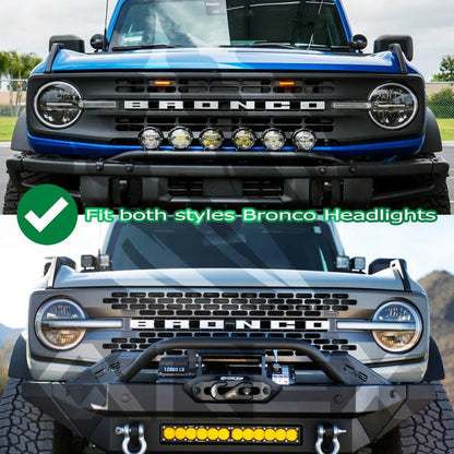 AlphaRex NOVA LED Projector Headlight Assembly - Black | 2021-2024 Ford Bronco - Stateside Performance - Headlights - AlphaRex - AlphaRex NOVA LED Projector Headlight Assembly - Black | 2021-2024 Ford Bronco