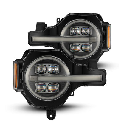 AlphaRex NOVA LED Projector Headlight Assembly - Black | 2021-2024 Ford Bronco - Stateside Performance - Headlights - AlphaRex - AlphaRex NOVA LED Projector Headlight Assembly - Black | 2021-2024 Ford Bronco