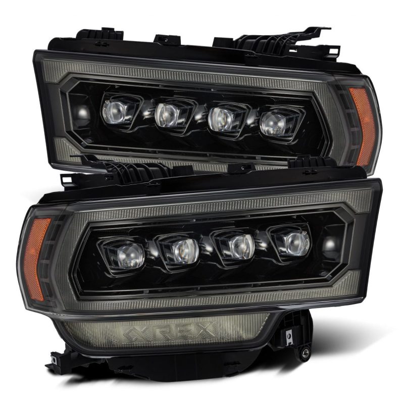AlphaRex NOVA LED Projector Headlights - Alpha Black | 2019 - 2022 Ram 1500 - Stateside Performance - Headlights - AlphaRex - AlphaRex NOVA LED Projector Headlights - Alpha Black | 2019 - 2022 Ram 1500