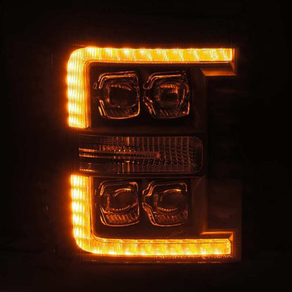 AlphaRex NOVA Plank Style LED Projector Headlight Assembly - Alpha Black w/ Activation Light & Sequential Signal | 2011-2016 Ford F250 Super Duty - Stateside Performance - Headlights - AlphaRex - AlphaRex NOVA Plank Style LED Projector Headlight Assembly - Alpha Black w/ Activation Light & Sequential Signal | 2011-2016 Ford F250 Super Duty