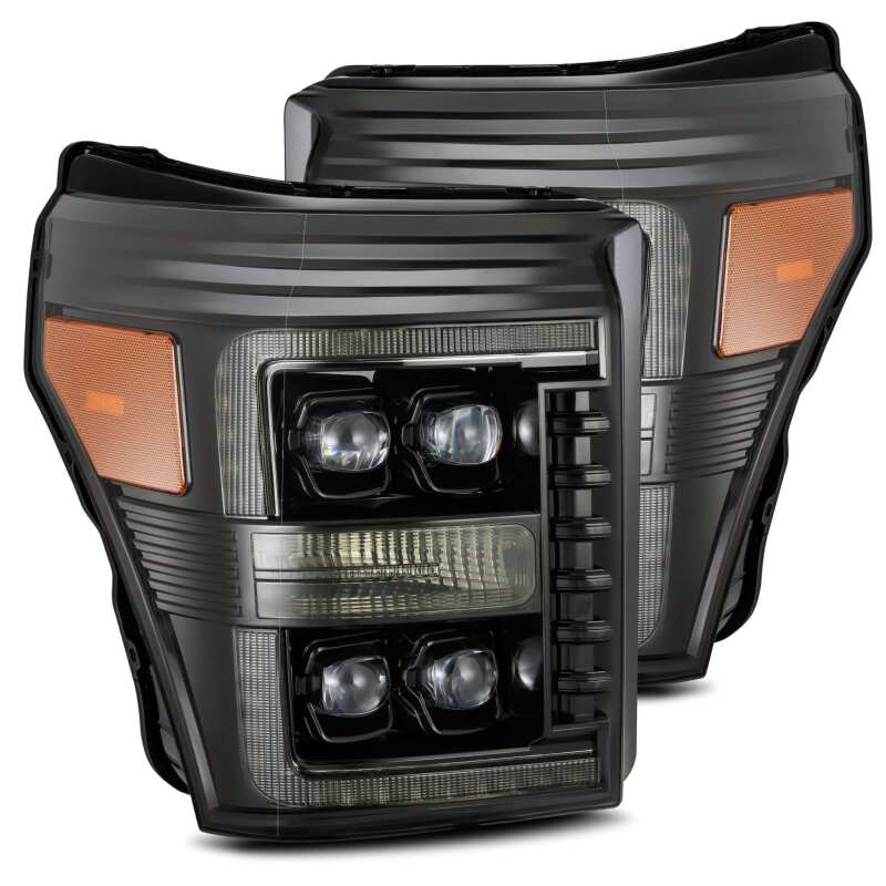 AlphaRex NOVA Plank Style LED Projector Headlight Assembly - Alpha Black w/ Activation Light & Sequential Signal | 2011-2016 Ford F350 Super Duty - Stateside Performance - Headlights - AlphaRex - AlphaRex NOVA Plank Style LED Projector Headlight Assembly - Alpha Black w/ Activation Light & Sequential Signal | 2011-2016 Ford F350 Super Duty