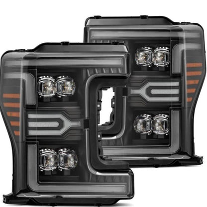 AlphaRex NOVA-Series LED Projector Headlights - Black w/ Activation Light Sequential Signal & Switchback DRL | 2017-2019 Ford F250 Super Duty - Stateside Performance - Headlights - AlphaRex - AlphaRex NOVA-Series LED Projector Headlights - Black w/ Activation Light Sequential Signal & Switchback DRL | 2017-2019 Ford F250 Super Duty