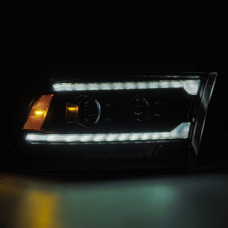 AlphaRex PRO-Series Projector Headlight Assembly - Alpha Black w/ Sequential Signal & Top/Middle DRL | 2010-2018 Ram 2500 - Stateside Performance - Headlights - AlphaRex - AlphaRex PRO-Series Projector Headlight Assembly - Alpha Black w/ Sequential Signal & Top/Middle DRL | 2010-2018 Ram 2500