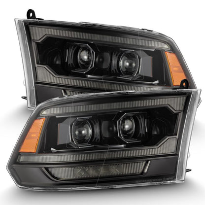 AlphaRex PRO-Series Projector Headlight Assembly - Alpha Black w/ Sequential Signal & Top/Middle DRL | 2010-2018 Ram 3500 - Stateside Performance - Headlights - AlphaRex - AlphaRex PRO-Series Projector Headlight Assembly - Alpha Black w/ Sequential Signal & Top/Middle DRL | 2010-2018 Ram 3500