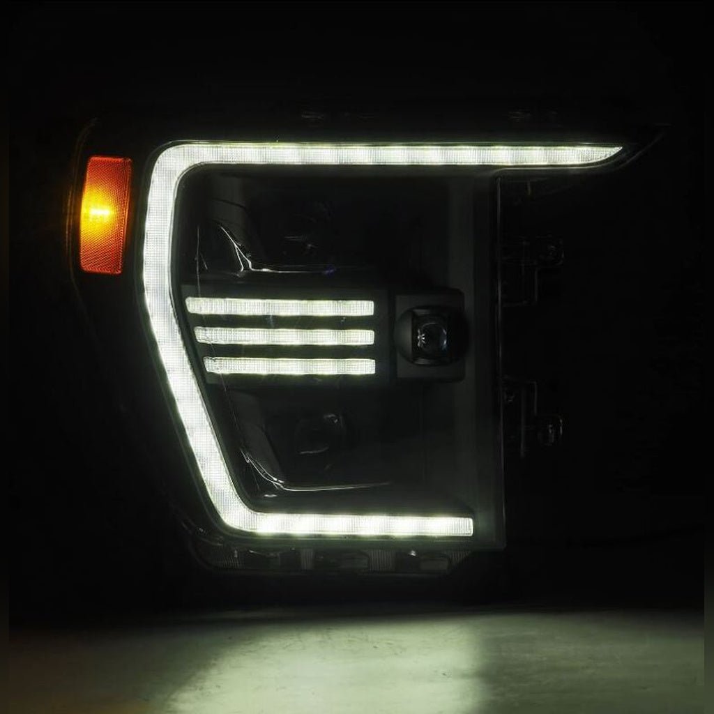 AlphaRex PRO-Series Projector Headlight Assembly - Black w/ Activ Light & Seq Signal | 2021-2023 Ford F150 Raptor - Stateside Performance - Headlights - AlphaRex - AlphaRex PRO-Series Projector Headlight Assembly - Black w/ Activ Light & Seq Signal | 2021-2023 Ford F150 Raptor