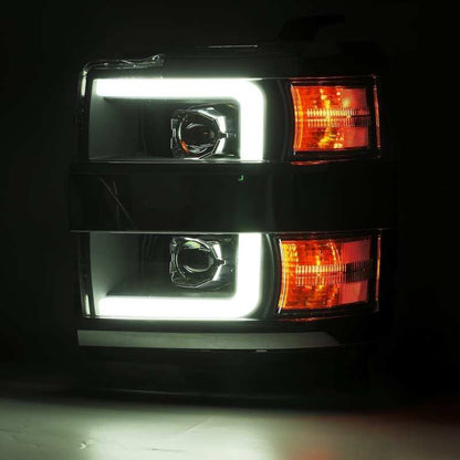 AlphaRex PRO-Series Projector Headlight Assembly - Jet Black, Activation Light/Sequential Signal/DRL | 2019 Chevy Silverado 2500HD - Stateside Performance - Headlights - AlphaRex - AlphaRex PRO-Series Projector Headlight Assembly - Jet Black, Activation Light/Sequential Signal/DRL | 2019 Chevy Silverado 2500HD