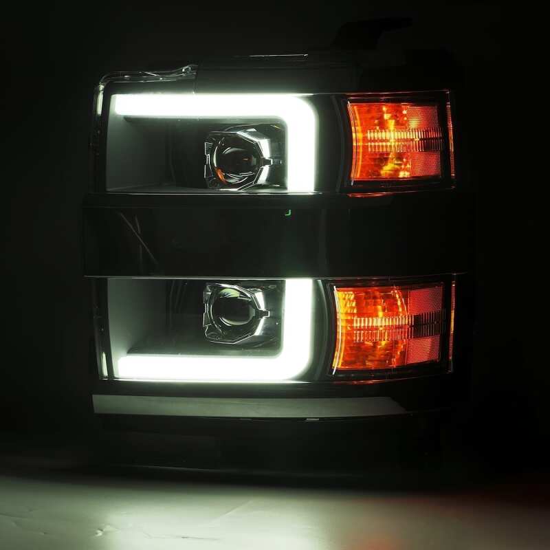 AlphaRex PRO-Series Projector Headlight Assembly - Jet Black, Activation Light/Sequential Signal/DRL | 2019 Chevy Silverado 3500HD - Stateside Performance - Headlights - AlphaRex - AlphaRex PRO-Series Projector Headlight Assembly - Jet Black, Activation Light/Sequential Signal/DRL | 2019 Chevy Silverado 3500HD