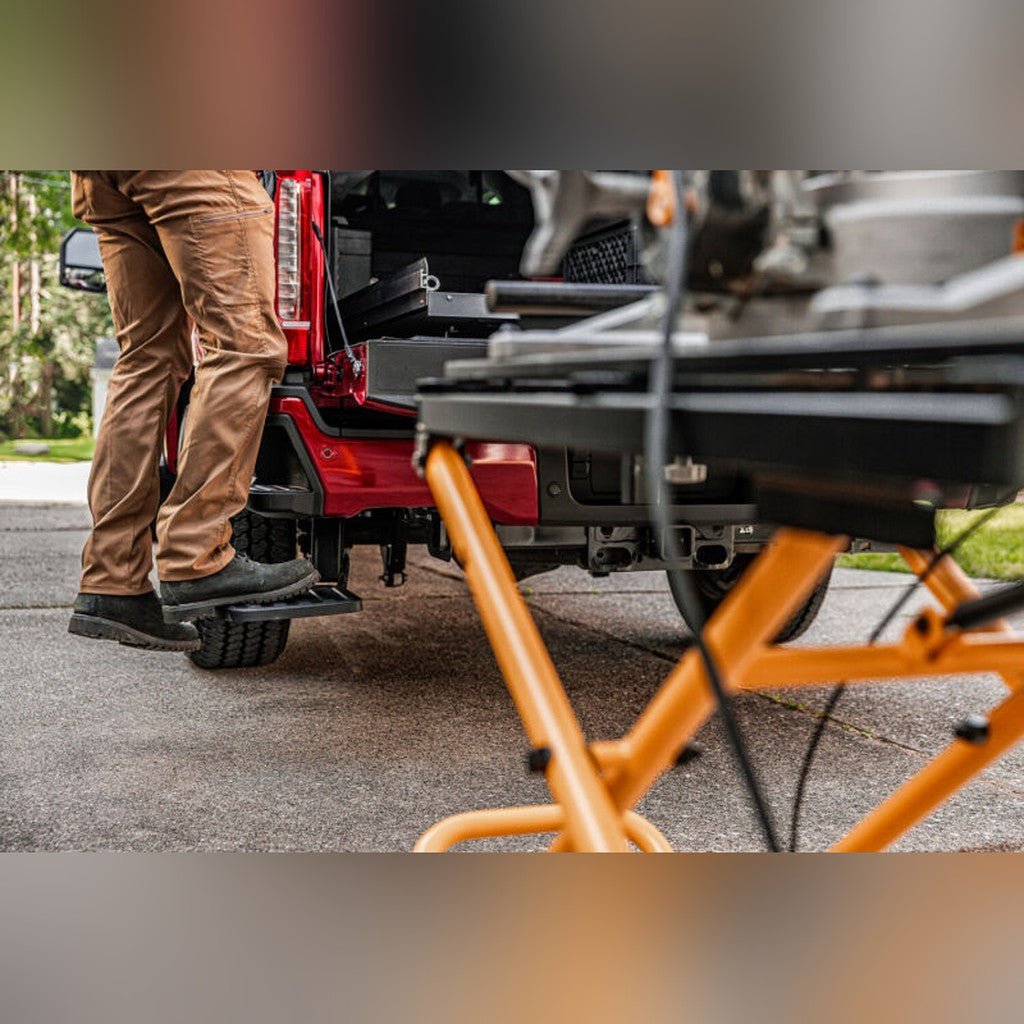 AMP Research BedStep - Black | 2023 - 2025 Ford F250 Super Duty - Stateside Performance - Bed Steps - AMP Research - AMP Research BedStep - Black | 2023 - 2025 Ford F250 Super Duty
