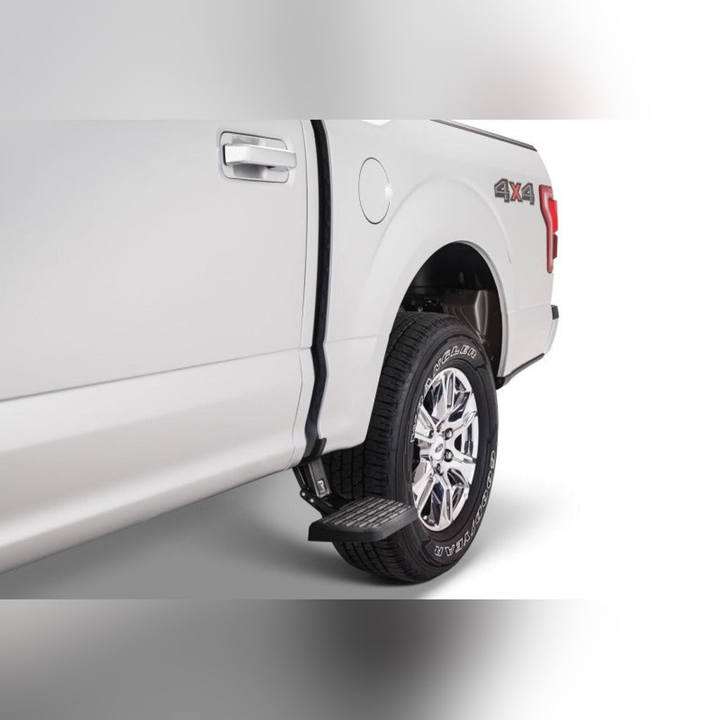 AMP Research BedStep2 - Black | 2022-2025 Ford F150 Lightning - Stateside Performance - Bed Steps - AMP Research - AMP Research BedStep2 - Black | 2022-2025 Ford F150 Lightning
