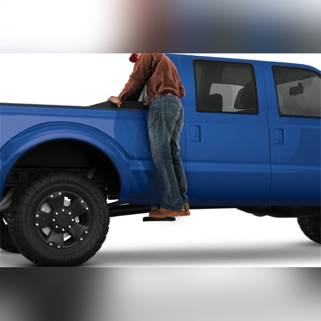 AMP Research BedStep2 Retractable Truck Side Step - Black | 2019-2024 Ram 1500 - Stateside Performance - Bed Steps - AMP Research - AMP Research BedStep2 Retractable Truck Side Step - Black | 2019-2024 Ram 1500