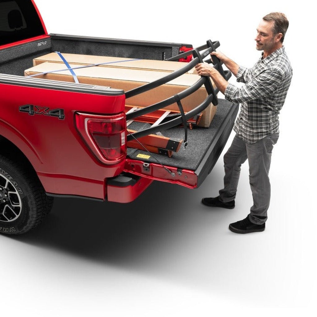 AMP Research Bedxtender HD Max Truck Bed Extender - Black | 2021-2025 Ford F150 - Stateside Performance - Bed Bars - AMP Research - AMP Research Bedxtender HD Max Truck Bed Extender - Black | 2021-2025 Ford F150